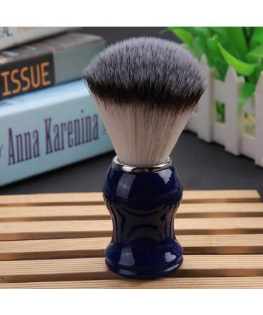 Ankroyu Premium Razor Brush for Men | Mustache & Beard Grooming | Wooden & Resin Handles | Nylon Wool Blue - Buy Online on GoSupps.com
