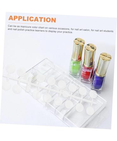 minkissy 16 Sets Nail Display Board Nail Tip Color Board Nail Art Sample Display Nail Polish Sample Sticks Nail Art Color Display Nail Sticks Plastic Display Card Manicure 3d - Buy Online on GoSupps.com