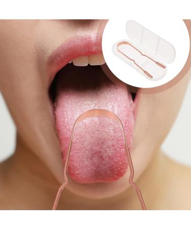 FOMIYES Pure Copper Tongue Scraper & Oral Cleaner - Double-Sided Baby Tongue Scrubber & Tonsil Stone Remover - Disposable Stainless Steel Braces Accessory - Buy Online on GoSupps.com