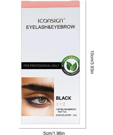 Brow Tint Kit Semi-Permanent Lash Lift Tint Kit | Professional Waterproof Long-wear Lash Dye Kit for Women and Men Aviere Black - Buy Online on GoSupps.com
