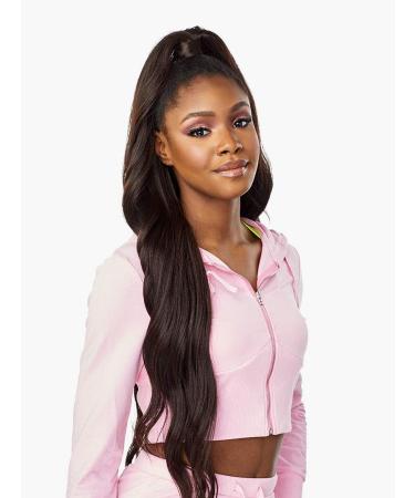 Sensationnel Updo Halfwig Pony - Instant Weave Up and Down 4-in-1 Drawstring Ponytail (1B) - Buy Online on GoSupps.com