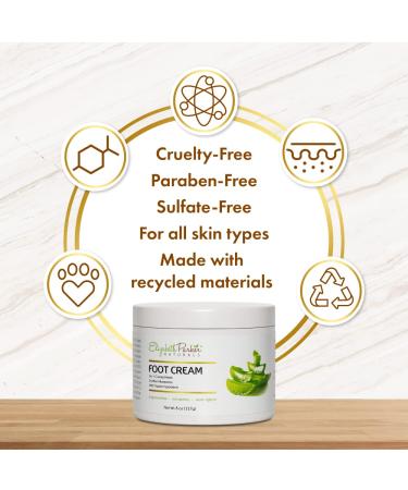Moisturizing Foot Cream for Dry Cracked Feet and Heels - Enriched with Coconut Oil, Shea Butter, Aloe Vera - Callus Remover with Olive Oil & Manuka Honey (4oz) - Buy Online on GoSupps.com