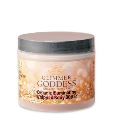 Glimmer Goddess Organic Whipped Shimmer Body Butter - Sexy Level 2 Bronze Body Shimmer, 4.0 oz 4.5 Ounce (Pack of 1) Bronze: Sexy - Level 2