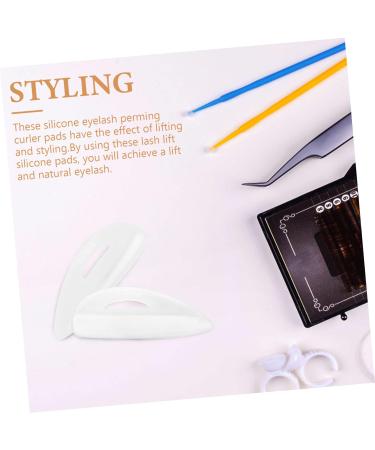 FRCOLOR 30 Pairs Eyelash Pad Eyelashes Mats Silicone Eyelash Pads Eyelash Perming Pad Lash Lift Silicone Pads Lash Lift Rods Extension Pad Silica Gel Curly White - Buy Online on GoSupps.com