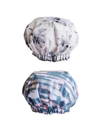 Healeved La Hats for Women - 2pcs Fluffy Shower Caps Bath Cap for Girls and Women - Hair Protective Head Cover for Showering and Swimming - Buy Online on GoSupps.com