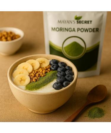 Mayan's Secret - Pure Moringa Powder Organic 12oz Superfood for Energy & Immunity | Non-GMO Vegan Gluten-Free 12 Ounce (Pack of 1) - Buy Online on GoSupps.com
