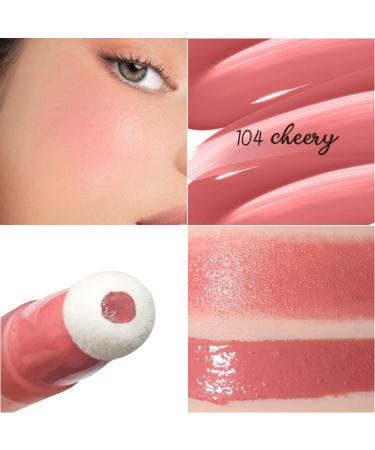 Allbestaye Liquid Blush Rouge #04 - Long-lasting Waterproof Pink Peach Makeup for Natural Cheeks | Shop Internationally - Buy Online on GoSupps.com