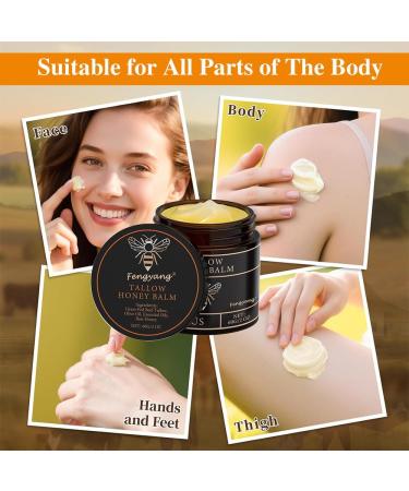 Fengyang Organic tallowhoney balm intensively cares for dry and aging skin face and body care cream - Buy Online on GoSupps.com