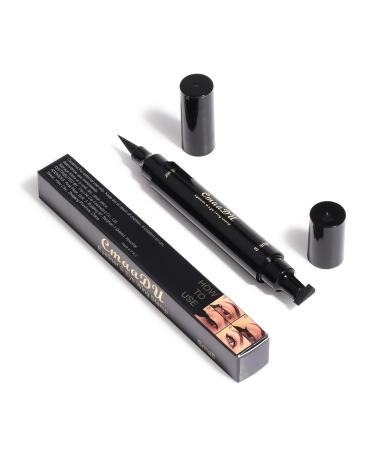 FAEYLI 2 in 1 Professional Makeup Black Waterproof Liquid Eyeliner Stamp - Buy Online on GoSupps.com