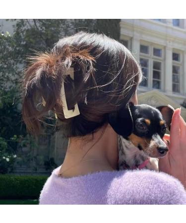 Large Hair Claw Clips for Thick Hair - Set of 4 | Strong Hold Banana Clip for Women with French Design | Ideal Hair Accessories for Long Curly Hair - Buy Online on GoSupps.com