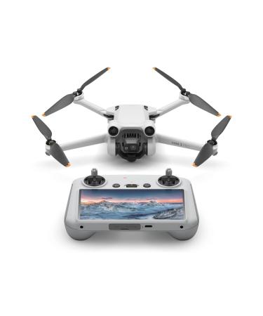DJI Mini 3 Pro (DJI RC)  Lightweight and Foldable Camera Drone with 4K/60fps Video, 48MP Photo, 34-min Flight Time, Tri-Directional Obstacle Sensing, Ideal for Aerial Photography and Social Media