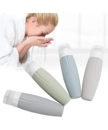 Silicone Refillable Travel Bottle Large Wide Mouth Design Leakproof Cap Small Size for Shampoo Body Wash and More (60ml) - Buy Online on GoSupps.com