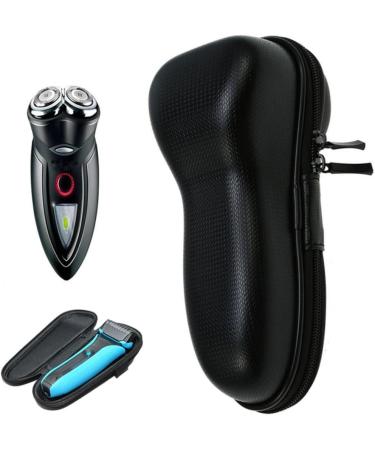 Shaver Organizer Case - Portable Electric Shaver Storage Bag for Travel | Black EVA Travel Carrying Case - Buy Online on GoSupps.com