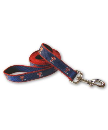 MLB Philadelphia Phillies Reflective Dog Leash, Small Philadelphia Phillies Small Reflective
