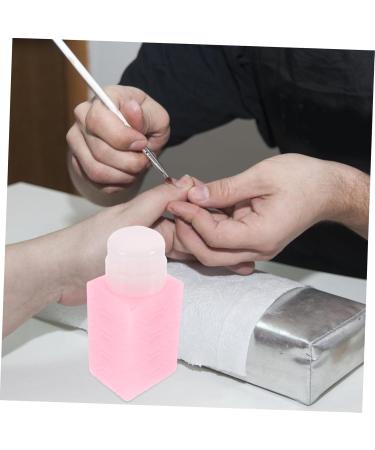 BIUDECO Nail Polish Remover Pump Nail Polish Remover Makeup Remover Container Makeup Remover Pump Bottle Push down Pump Bottle 6x5x13cm Pink - Buy Online on GoSupps.com