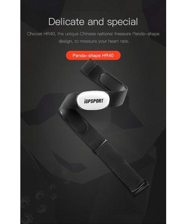 IGPSport HR40 Heart Rate Monitor - Bluetooth & Ant+ Chest Strap for Running Cycling Gym | Compatible with Garmin Polar Wahoo - Buy Online on GoSupps.com