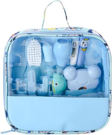 Camidy 13 Pcs Baby Healthcare and Grooming Kit - Essential Baby Care Set with Cute Patterns for Shower, Birthday, Christmas - Buy Online on GoSupps.com