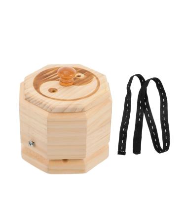 1 piece of cardboard Moxibusion-Box Health Wellness Vitality MoxibustionBox Relaxan MoSCIBUSITION-KIT MOXIBUSTION can be wooden Moxibusstaufstlich Moxa Ai-Box Eisenlechen Beige 12.5x12cm