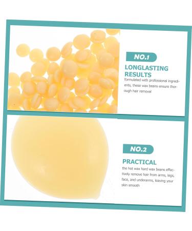 Beavorty Waxing Beads Hair Removal Cream for Women Men Bikini Line Facial Brazilian Treatment Eyebrows and Armpits Honey 100 G Yellow - Buy Online on GoSupps.com