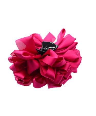 Large Silk Flower Bow Hair Claw Jaw Clips - 4 Pack Colorful Hair Clamps for Women - Buy Online on GoSupps.com