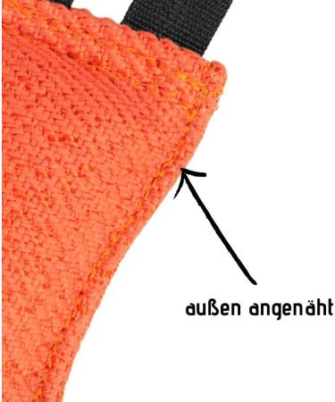 Dingo Gear Cotton-Nylon Mini Bite Sausage for Dog Training - 10 x 5 cm - Orange - International Shipping Available - Buy Online on GoSupps.com