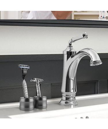 Dianzan Aluminum Alloy Razor Stand | Men's Bathroom & Outdoor Razor Holder | Stylish Black Design - Buy Online on GoSupps.com