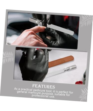 2 Sets Stainless Steel Nail File Emery Board Files Manicure Polish Tools File Manicure File Tool Nails Kits Manicure Tools Nail Polishing Strips Files Sanding Bar Handheld - Buy Online on GoSupps.com
