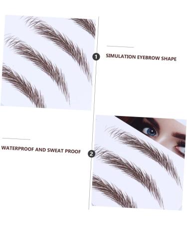 VINTORKY Fake Eyebrow Stickers 4pcs Sticker Waterproof False Men Tools Transfers Shaping Transfer for Eyebrows Imitation Fake - Buy Online on GoSupps.com