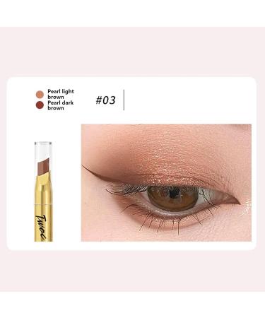 Eyeshadow Stick | Anti-Sweat Shimmer Eyeshadow Double-Sided Eye Shadow Sticks Waterproof - Long-Lasting Eyeshadow Stick Eye Makeup for Carnivals Proms Parties Events Shakven 3# - Buy Online on GoSupps.com