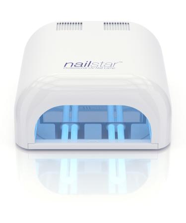 NailStar Professional 36 Watt UV Nail Dryer Nail Lamp for Gel with 120 and 180 Second Timers + 4 x 9W Bulbs Included 1 Count (Pack of 1)