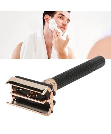 Metal Safety Razor Replacement Handle - Long Reusable Double-Sided Shaving Handle for Men & Women - Sleek Black Design - Buy Online on GoSupps.com