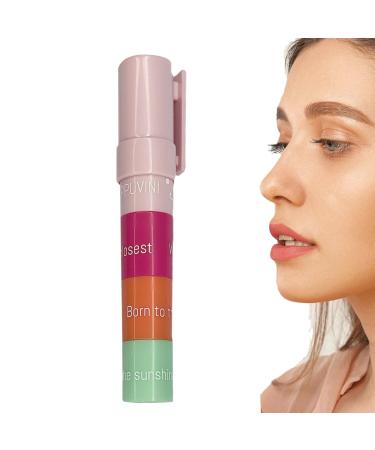 Peufcmi Lip Balm Moisturizing Stick Balm in 4 Shades - Natural Glossy Finish Smudge-Proof Ideal for Travel Dates and Work