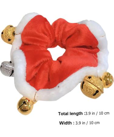 Beavorty 1Pc Christmas hair tie xmas elastic hair rope christmas seasons scrunchies christmas ponytail holders xmas scrunchies with bell holiday hair ties child coral fleece trumpet manual - Buy Online on GoSupps.com