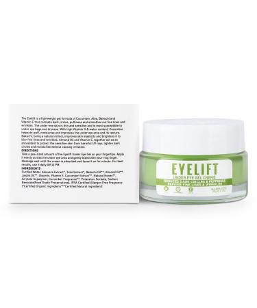 Bella Vita Organic EyeLift Hydrating Under Eye Cream Gel - Dark Circles & Puffy Eyes Treatment - 20 gm - Buy Online on GoSupps.com