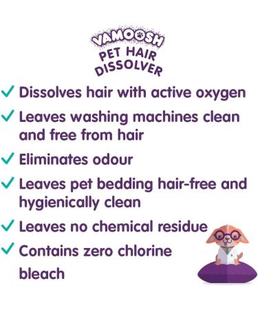 Vamoosh Pet Hair Dissolver 3x100g - Say Goodbye to Pet Hair Easily - Buy Online on GoSupps.com