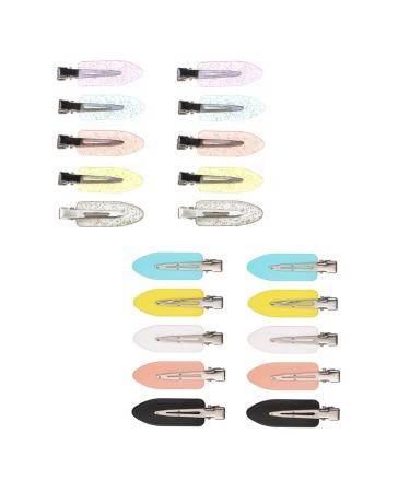 20 Pieces 60 mm No Bend Hair Clips No Crease Hair Clips Styling Clips for Hairstyle Curl Pin Clips for Makeup Bangs Hair Clips for Women and Girls