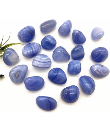 Natural Crystal Rough 100g Natural Blue Lace Agate Chalcedony Stones Bulk Tumbled Polished Gemstone Natural Quartz Crystals Home Decoration ERTEYIN - Buy Online on GoSupps.com