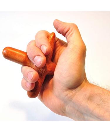 Wanthai Device Massager - Cross Texture for Point Release Wood Accessories for Thai Massage & Strength Training - Buy Online on GoSupps.com