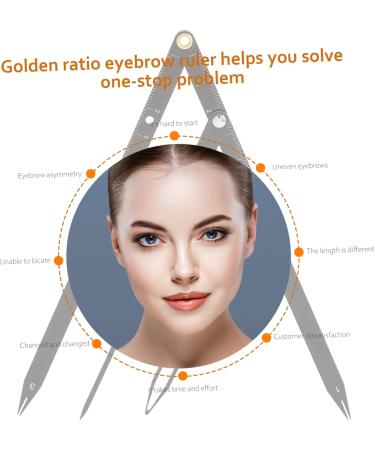 Mobestech 7 Pcs Second Generation Brow Shaping Kit Metal Eyebrow Ruler Eyebrow Positioning Tool 25x5x0.6cmx7pcs Blackx7pcs - Buy Online on GoSupps.com