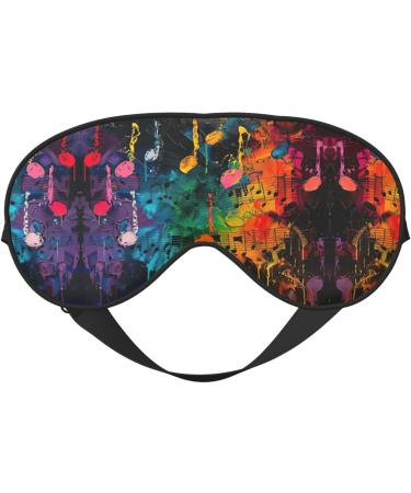 Colorful Music Notes Sleep Eye Mask - Soft Travel Mask for Men & Women | Comfortable & Stylish Sleep Aid - Buy Online on GoSupps.com