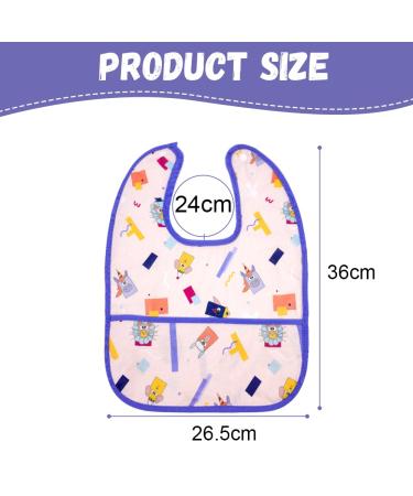 Shop Aolso 7pcs Waterproof Baby Bibs - Washable Bandana Bibs & Toddler Food Bibs with Large Bags - Buy Online on GoSupps.com