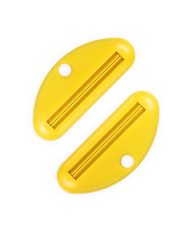 DIGITBLUE Toothpaste Tube Squeezer, 2 Pack Multipurpose Toothpaste Dispenser Squeezer (Yellow)