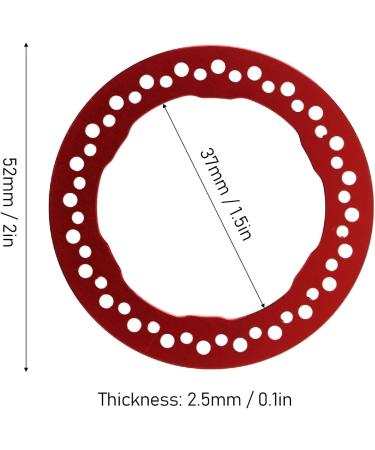 Alomejor 1.9 Aluminum Alloy Beadlock Rings - 4 Piece Red Replacement for Easy Installation & Repair - Buy Online on GoSupps.com