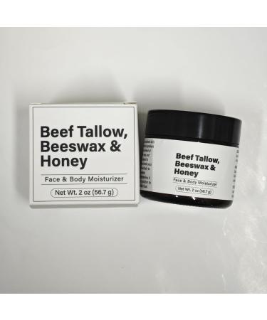 Tallow and Honey Balm 100% Grass Fed Beef Tallow Moisturiser with Beeswax & Honey Face & Body Moisturizer 2 oz Beef Tallow Skin Care Nourishing and Hydrating - Buy Online on GoSupps.com