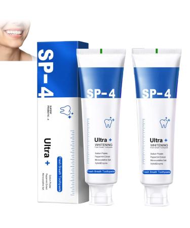 Sp4 Probiotic Whitening Toothpaste Fresh Breath Toothpaste Sp4 Teeth Whitening Paste Sp4 Deep Cleansing Care Toothpaste 2pcs C