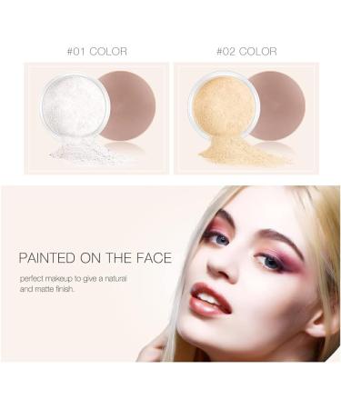 twcrvil Loose Powder Makeup Transparent Face Matte Finishing Setting Long Lasting Cosmetic Beauty Accessories Gifts Women Girls Type 2 - Buy Online on GoSupps.com