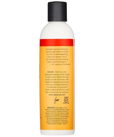 Gentle Lather Shampoo by Jessicurl - Vegan Sulfate-Free Cleansing Curly Hair Shampoo with Citrus Lavender - 8 Fl Oz - Buy Online on GoSupps.com