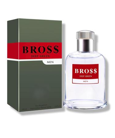 BRO$$ DEEP GREEN MEN EAU DE PARFUM 3.4 FL. Oz Woody Spicy fragrance for men. - Buy Online on GoSupps.com