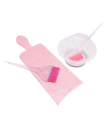 HONMEET 1 Set Translucent Hair Dye Set Hair Dye Bowl and Brush Kit Hair Color Mixing Bowl and Brush Hair Coloring Kit Hair Color Kit Hair Color Brush and Bowl Hair Dye Brush and Bowl Pp