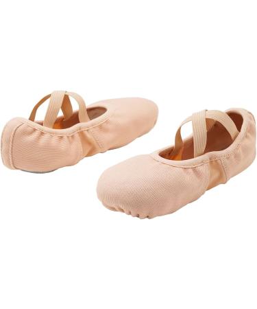 Buy s.lemon Girls Ballet Shoes - Pink Stretch Slippers for Women | Elastic Ballet Shoes EU Size 32 - Buy Online on GoSupps.com